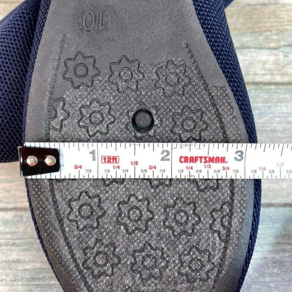 C&C California Ballet Flats Shoes Size 10M Blue Fly Knit Slip On Round Toe - Picture 8 of 10